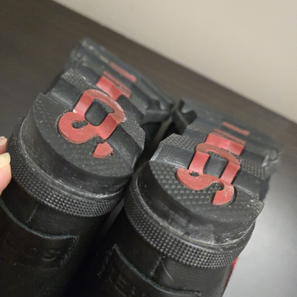 Sorel Lexie Black Red Checkered Buffalo Plaid Lace Up Wedge Ankle Boots - Picture 8 of 11